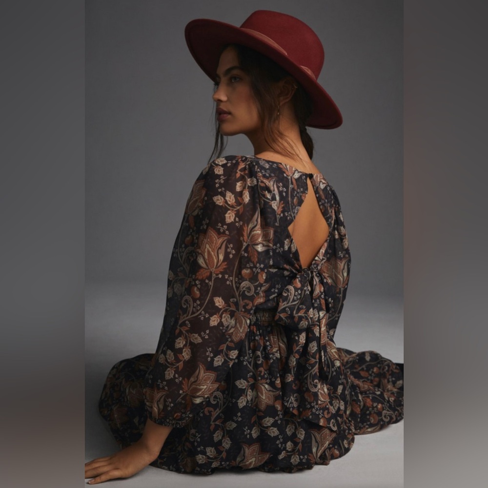 Let Me Be Square Neck Smocked Maxi Dress XXS - Picture 3 of 9